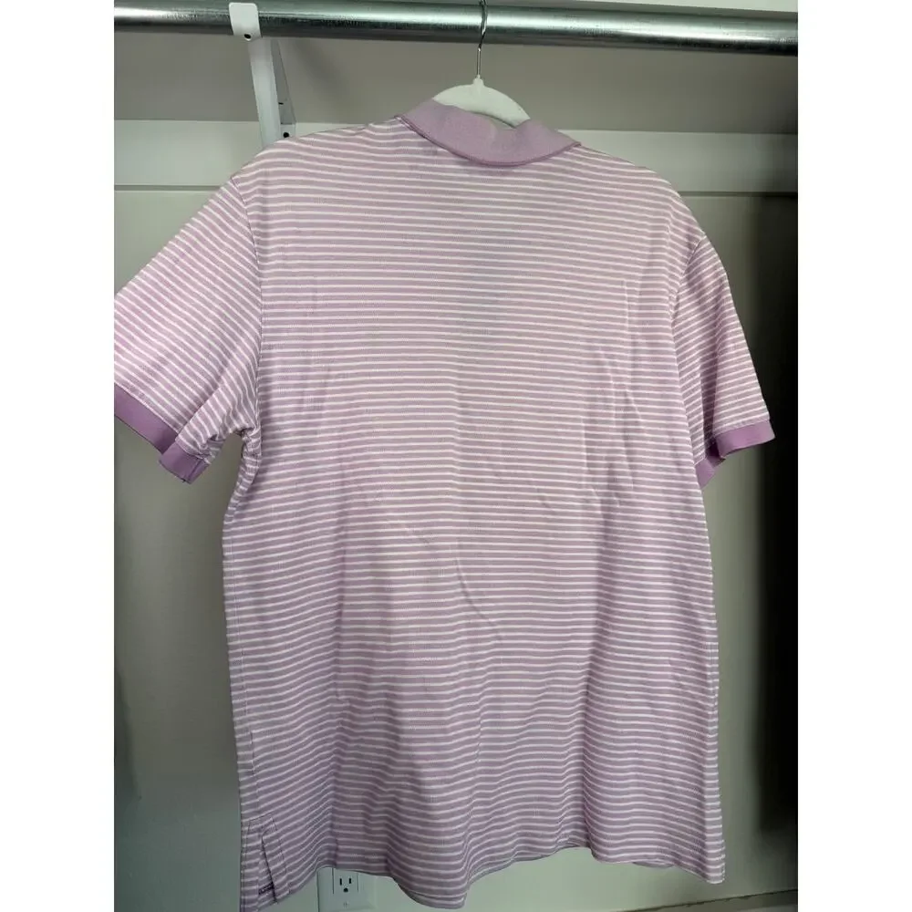 Polo Golf Ralph Lauren 100% Pina Cotton Pro‎ Fit Polo Shirt Men’s Large Purple